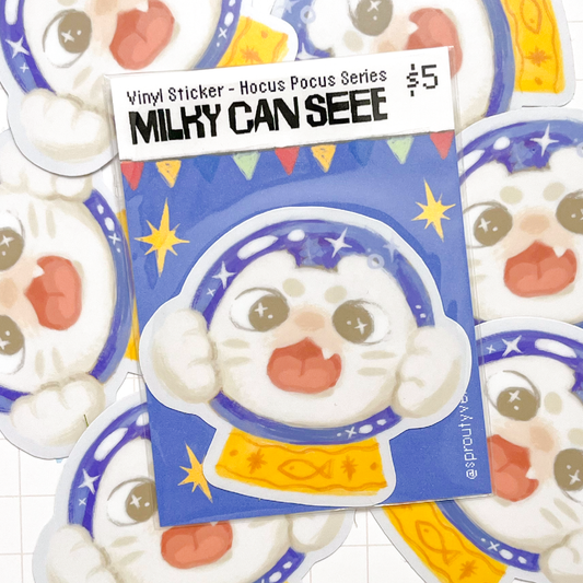 Hocus Pocus Kitty Circus Vinyl Stickers