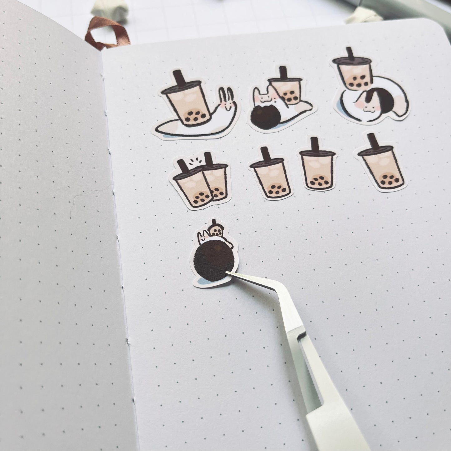 Boba Snail Sticker Sheet