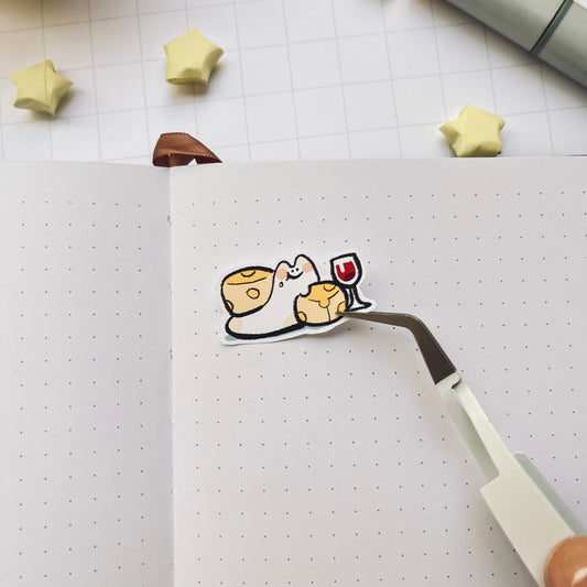 Cheese Snail Sticker Sheet