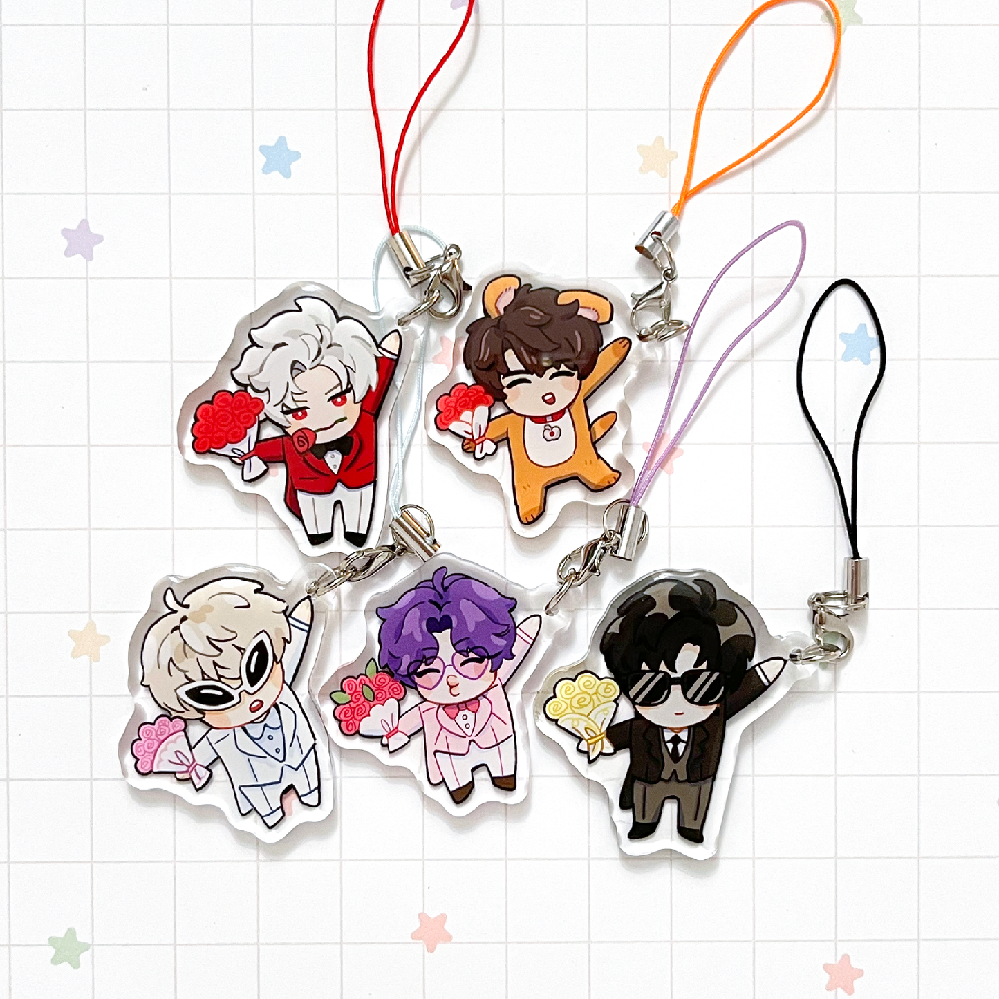LADS Valentine's Day Acrylic Phone Charms