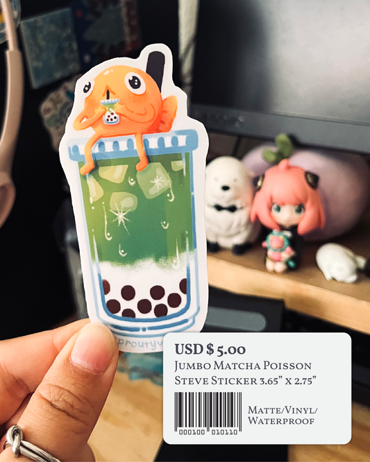 Jumbo Poisson Steve Stickers