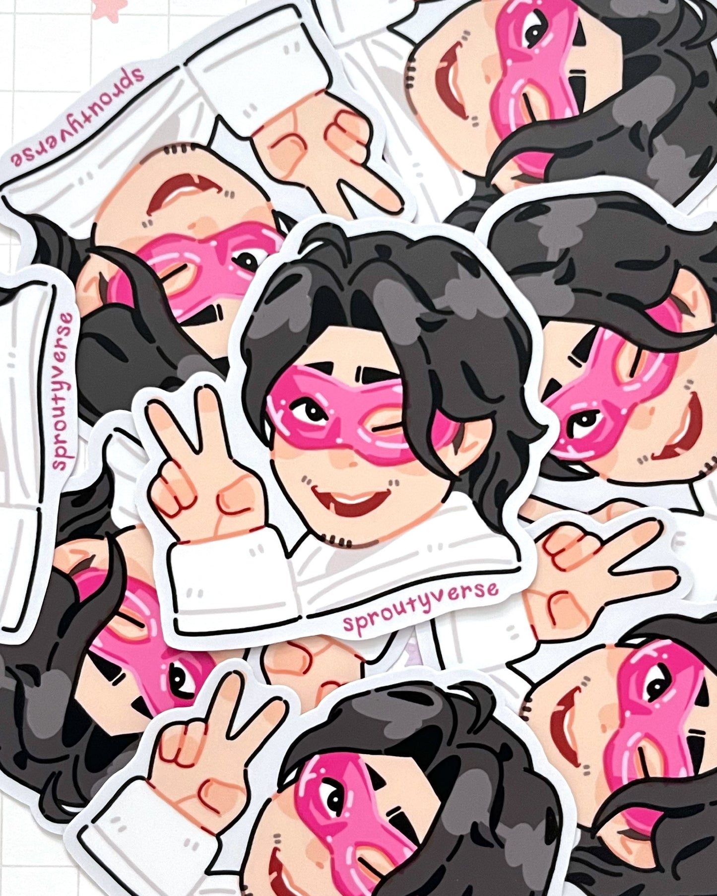 Huntrix + Bobby Vinyl Stickers