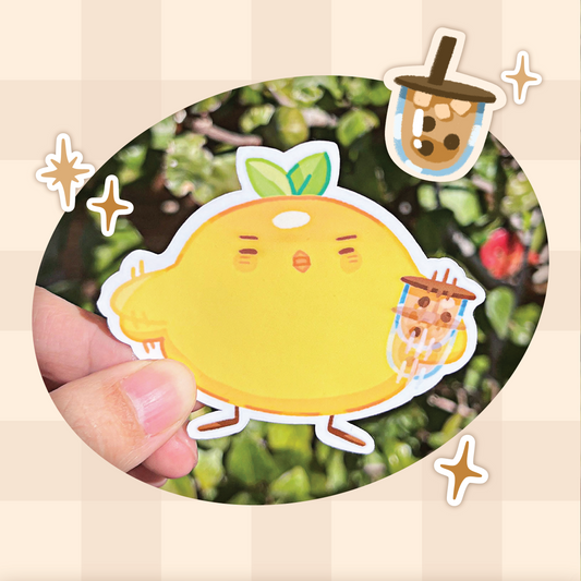 Mango: bubble tea love stickers🐥🥭🧋✨