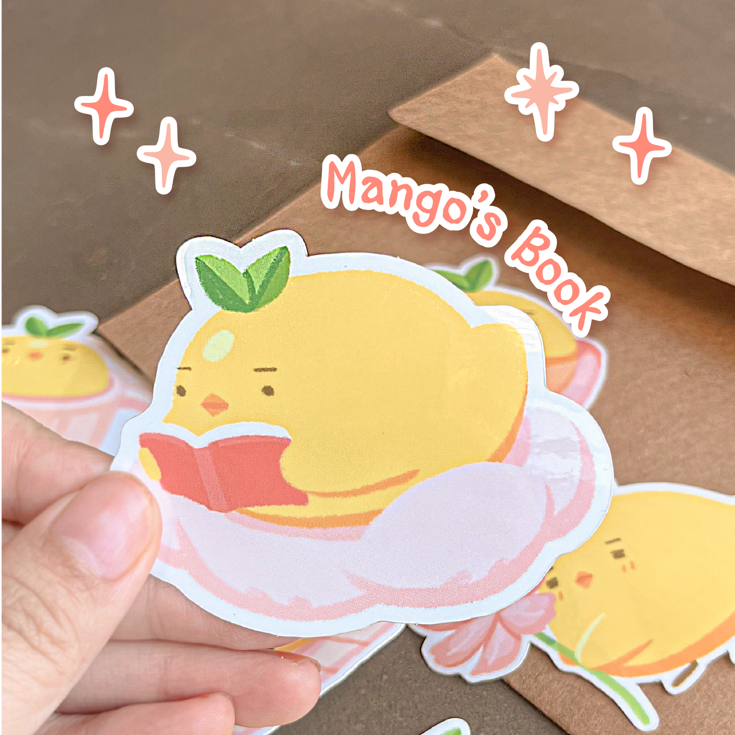 mango's favorite things stickers🐥🥭✨