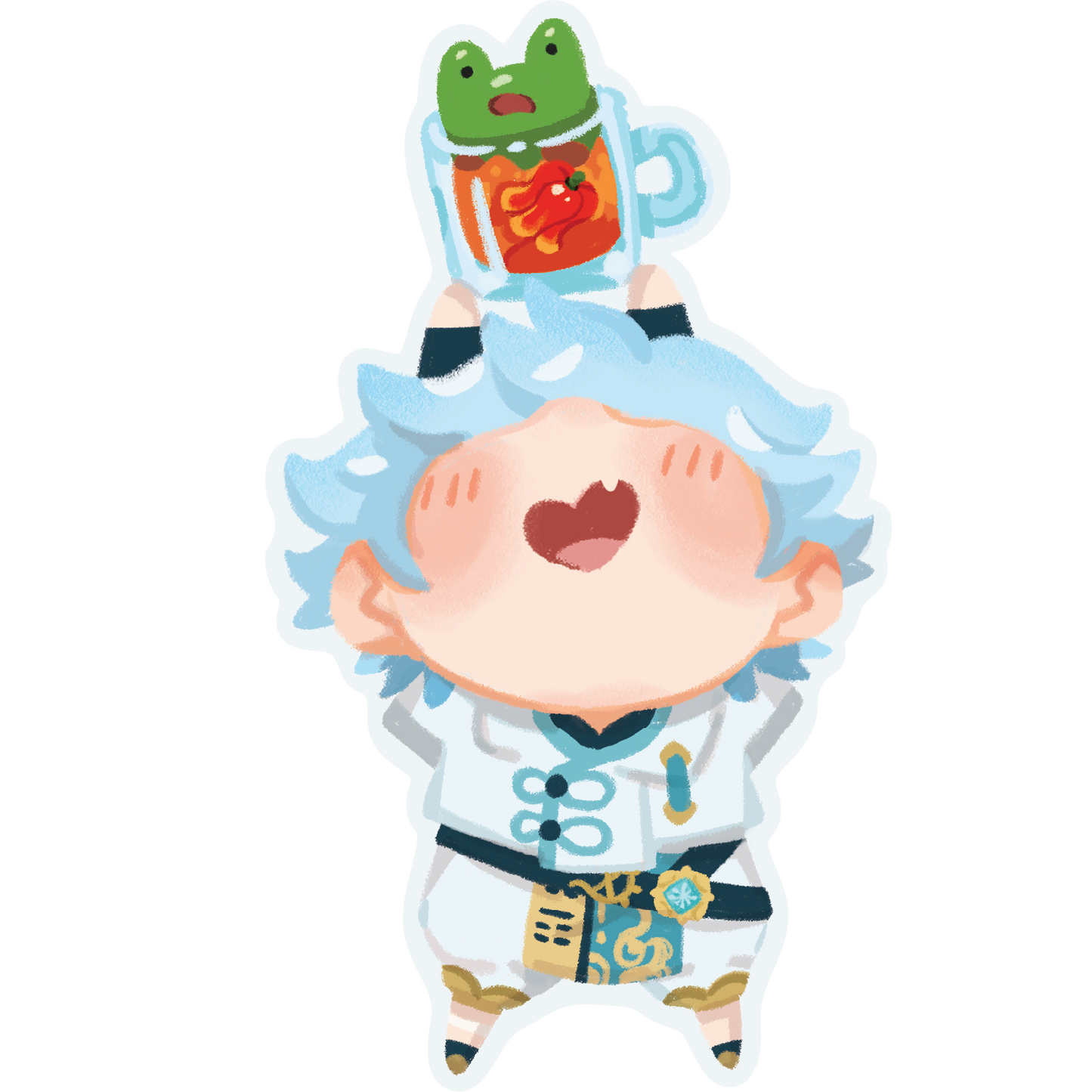 Genshin Summer Vinyl Stickers