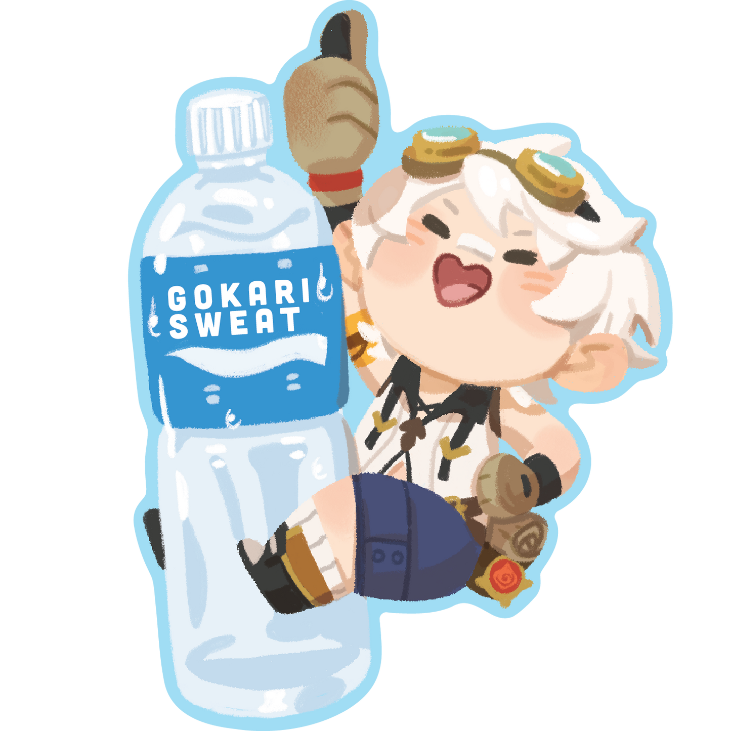 Genshin Summer Vinyl Stickers