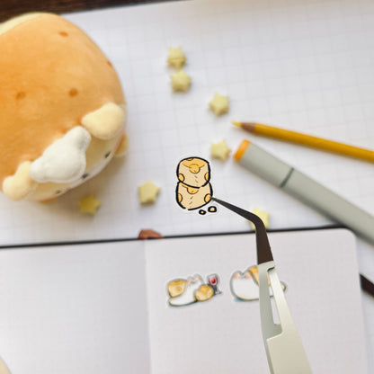 Cheese Snail Sticker Sheet