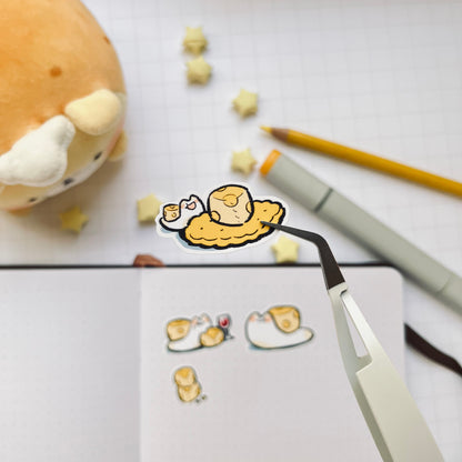 Cheese Snail Sticker Sheet