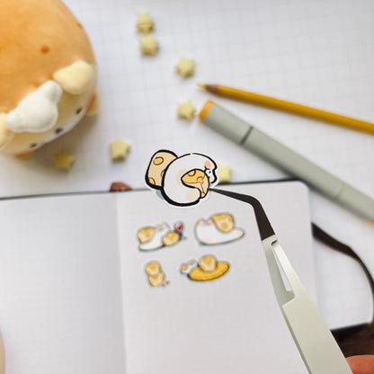 Cheese Snail Sticker Sheet
