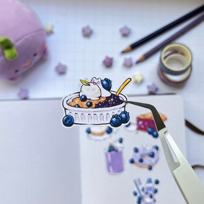 Blueberry Snail Sticker Sheet