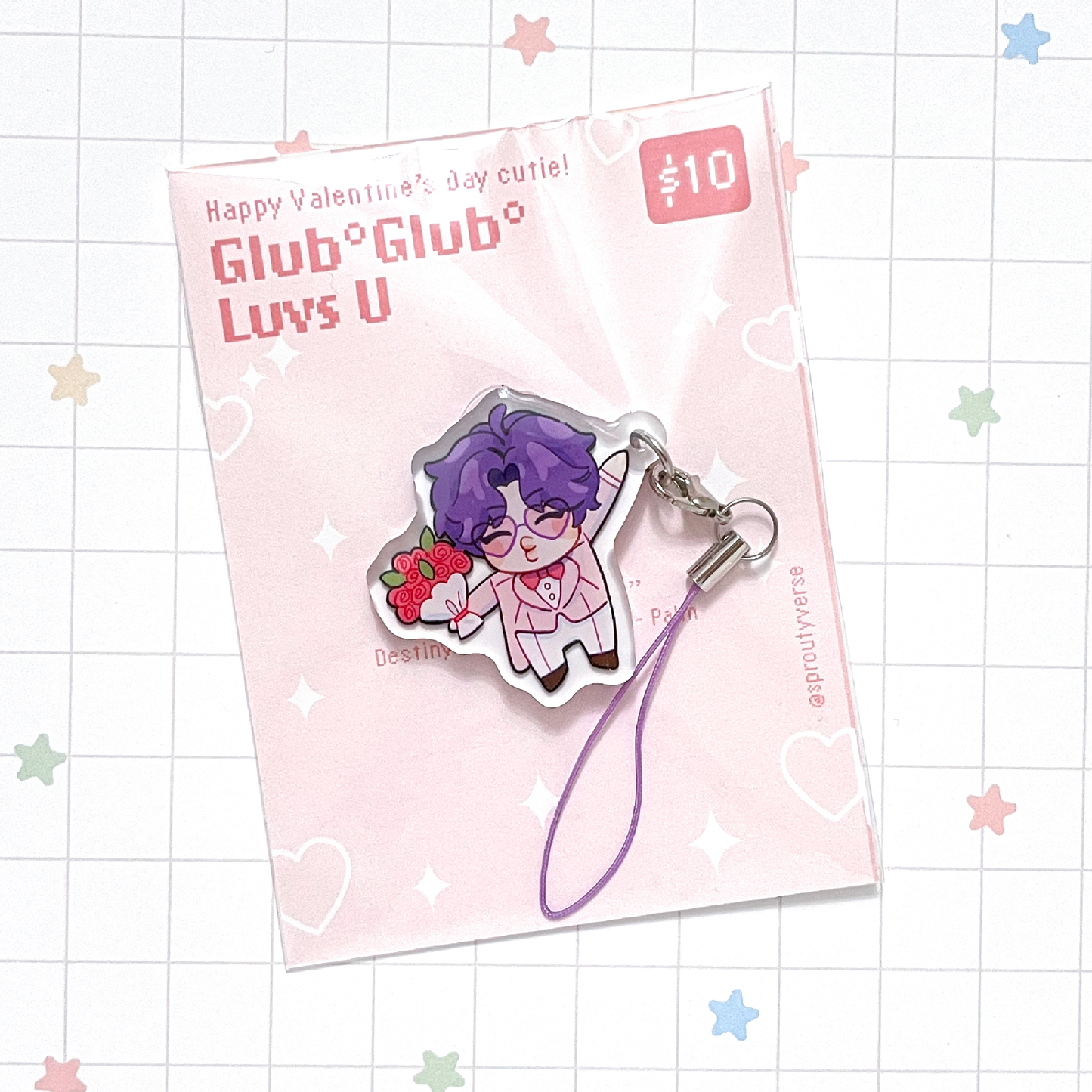 LADS Valentine's Day Acrylic Phone Charms