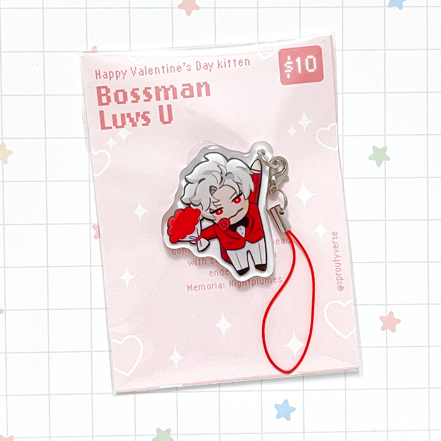 LADS Valentine's Day Acrylic Phone Charms