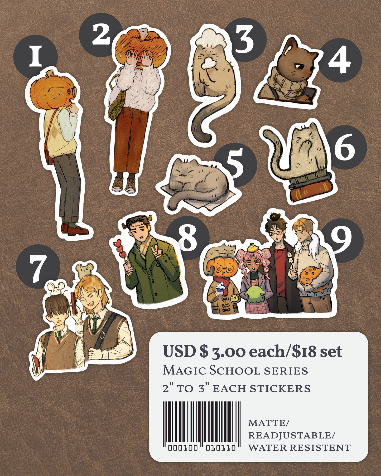 Magic School Stickers
