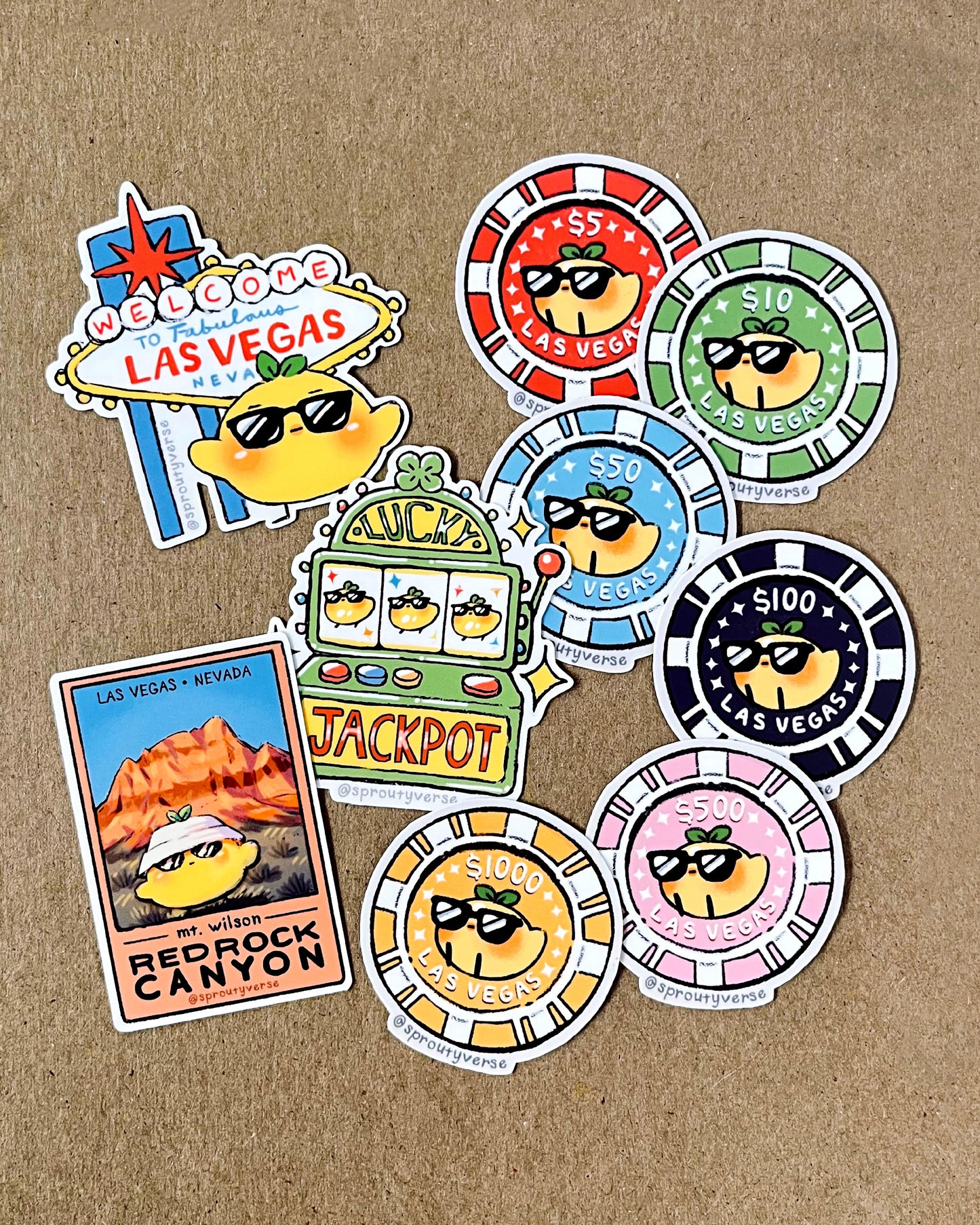 Mango in Las Vegas Stickers