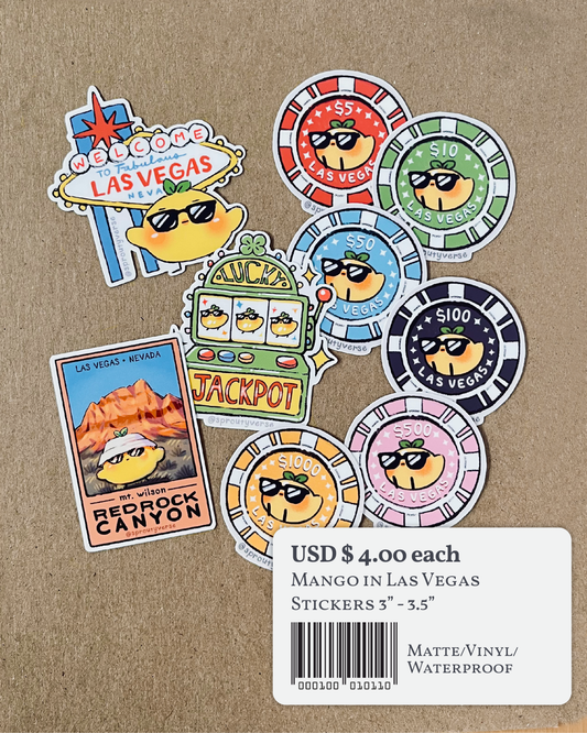 Mango in Las Vegas Stickers