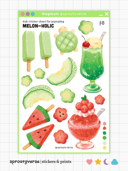 Summer Fruit Sticker Sheets