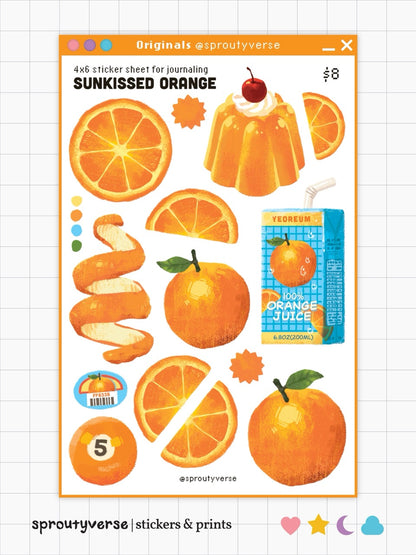 Summer Fruit Sticker Sheets