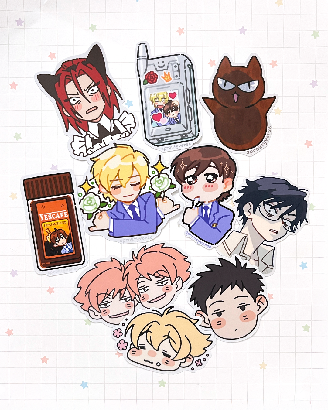 Ouran High School Host Club Vinyl Stickers