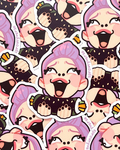 Huntrix + Bobby Vinyl Stickers